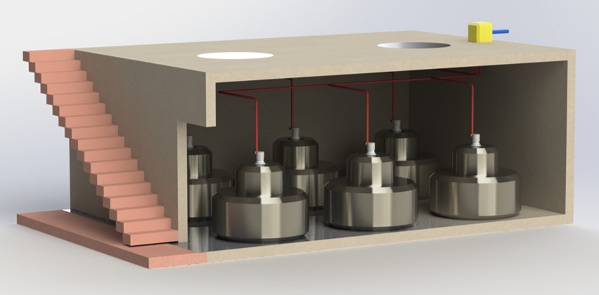 Energy storage device for PV power plants
